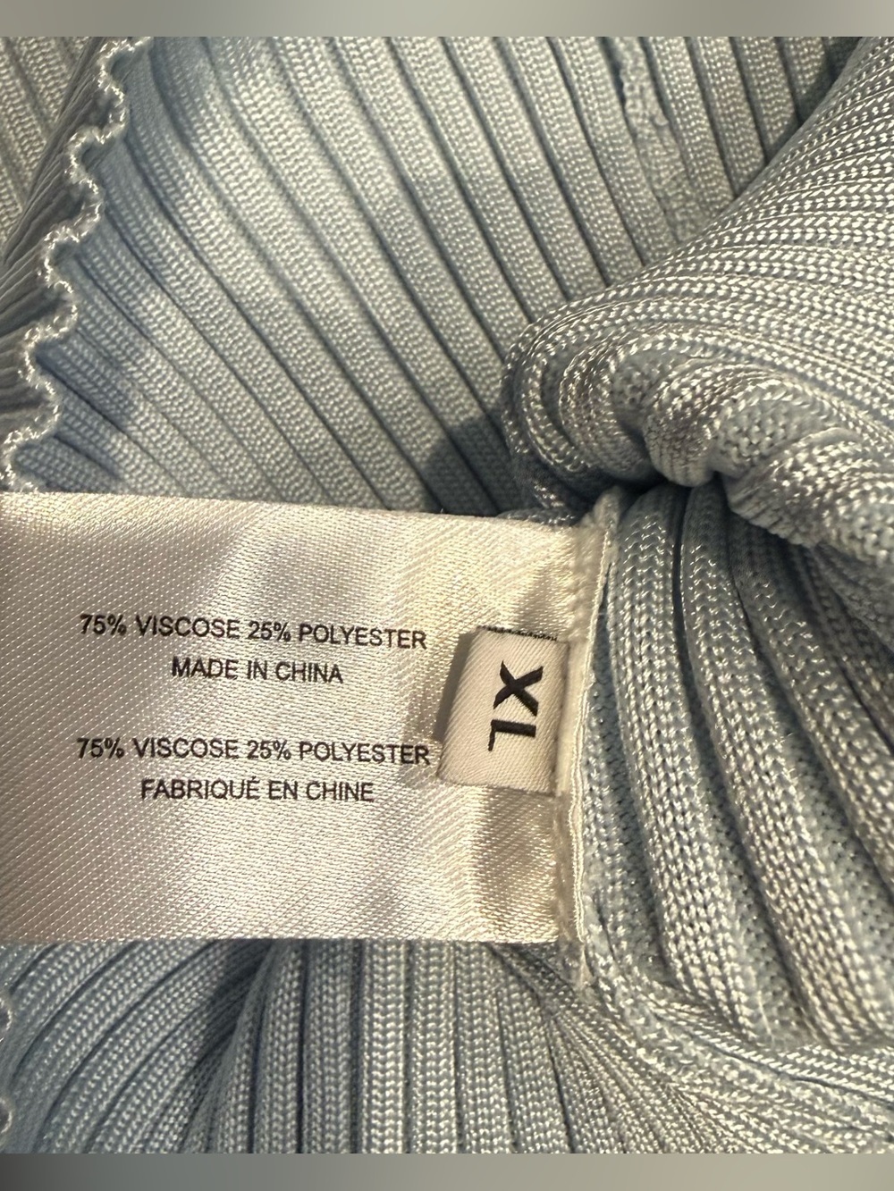 Proenza Schouler Elegant Ribbed Light Blue Women’s Sweater - Picture 6 of 7